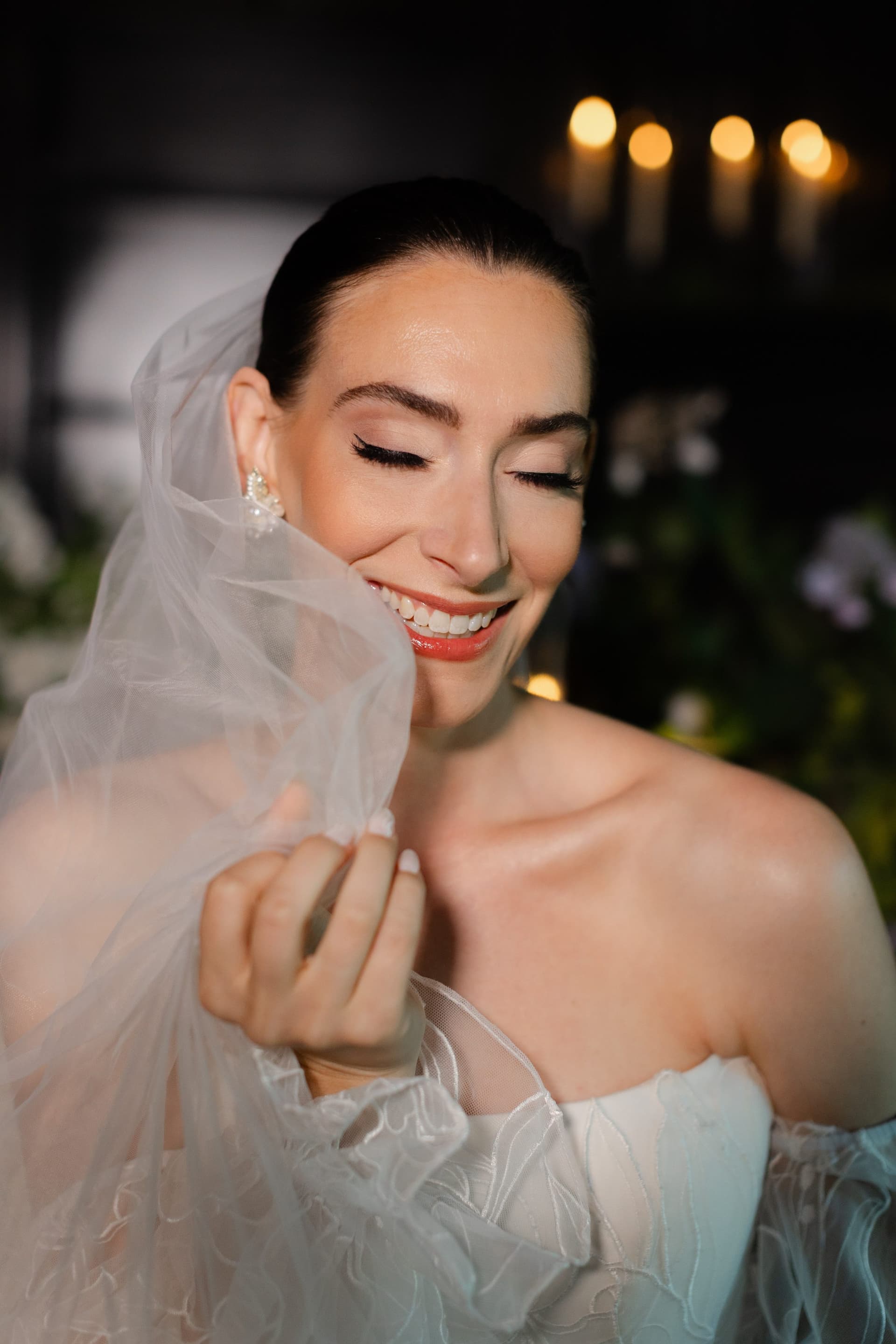 Bridal hair and makeup at Glenmoor Country Club